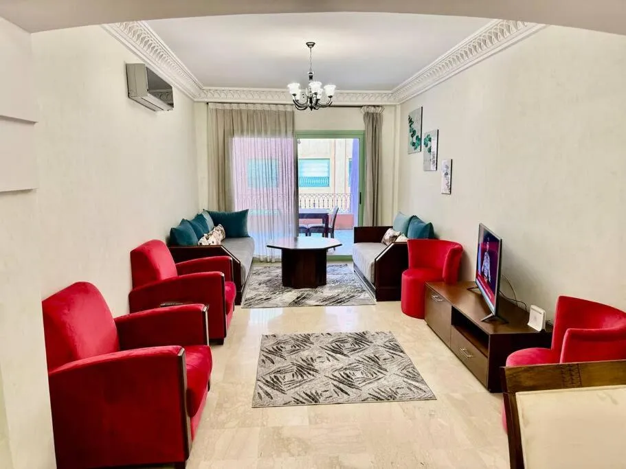 Image 1 of Beautiful Hivernage Apartment with Pool & Balcony, Near Attractions