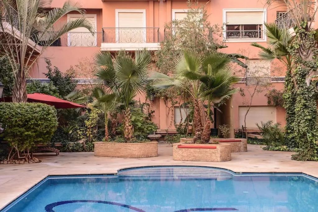 Image 3 of Beautiful, great equipped 122 m holiday apartment near Majorelle Garden and Gueliz with pool views and a large balcony and terrace