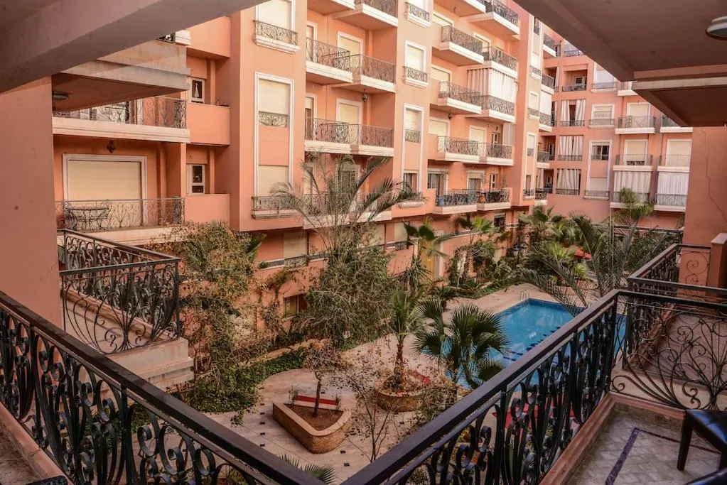 Image 6 of Beautiful, great equipped 122 m holiday apartment near Majorelle Garden and Gueliz with pool views and a large balcony and terrace