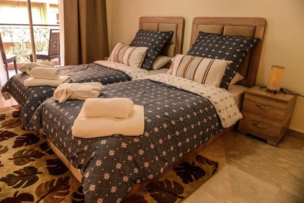 Image 1 of Beautiful, great equipped 122 m holiday apartment near Majorelle Garden and Gueliz with pool views and a large balcony and terrace