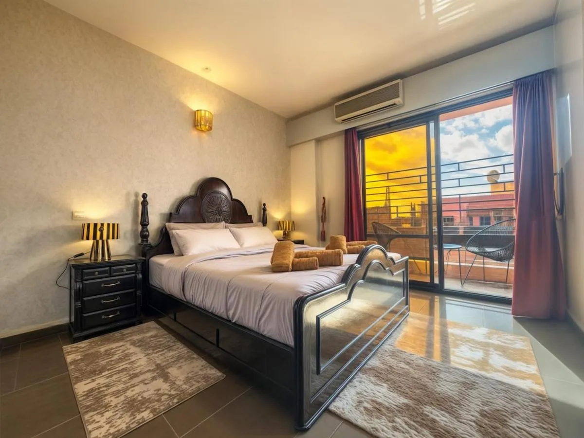 Image 2 of Central Marrakech 2-Bedroom Apartment-2 Balconies Pool & Parking Near Majorelle