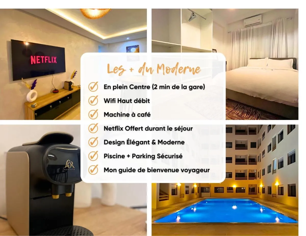 Image 1 of Le modern et centrale avec Piscine et Parking Privé